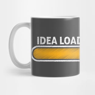 Idea Loading Shirt with Light Bulb and Loading Bar Long Sleeve Mug